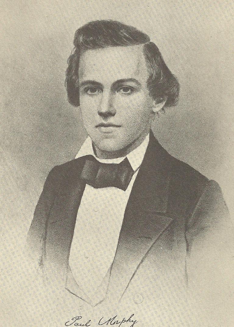 Paul Charles Morphy. /N(1837-1884). American Chess Player. 'Paul